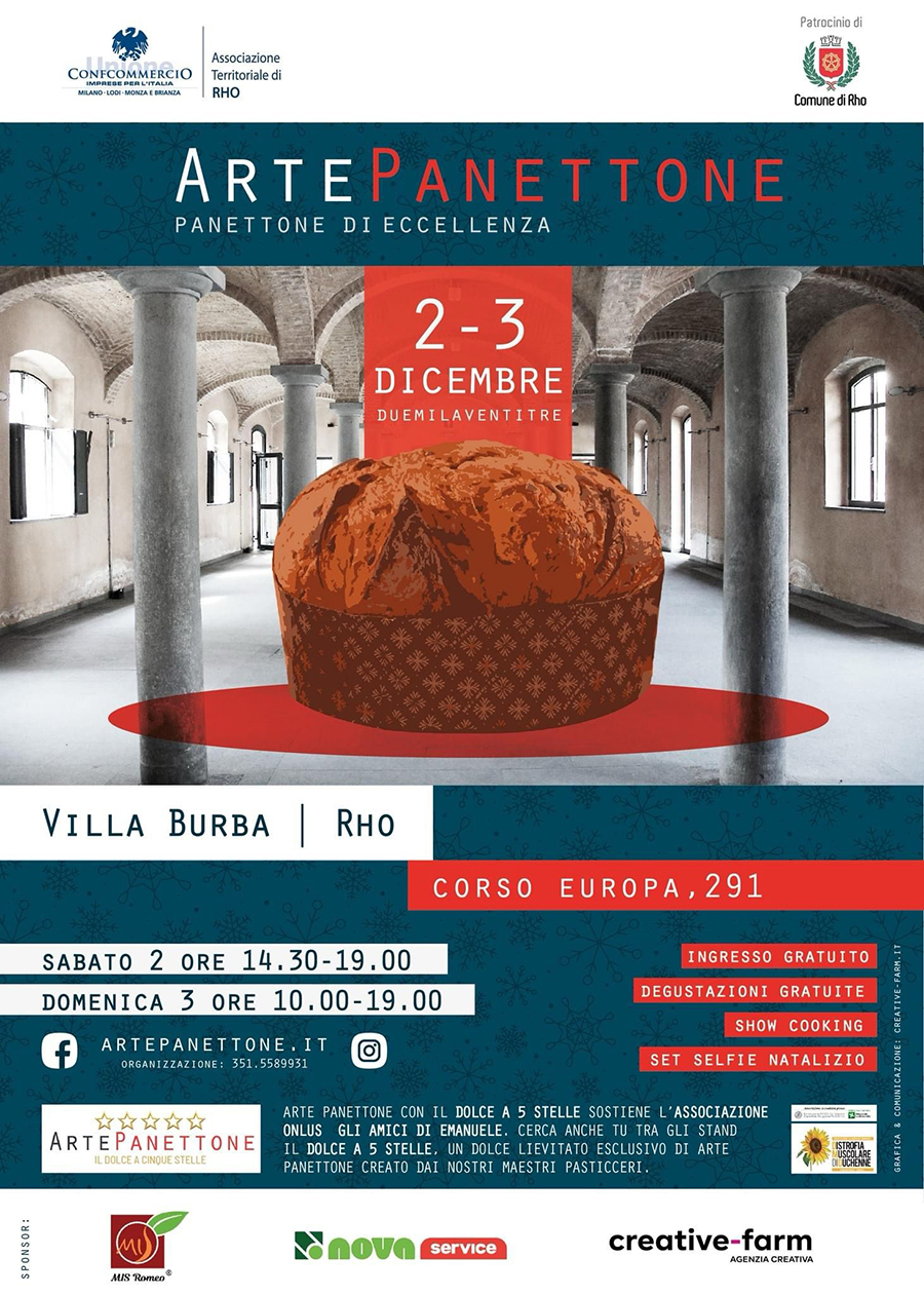 Villa Burba ARTE PANETTONE con Andrea Busnelli dicembre 2023