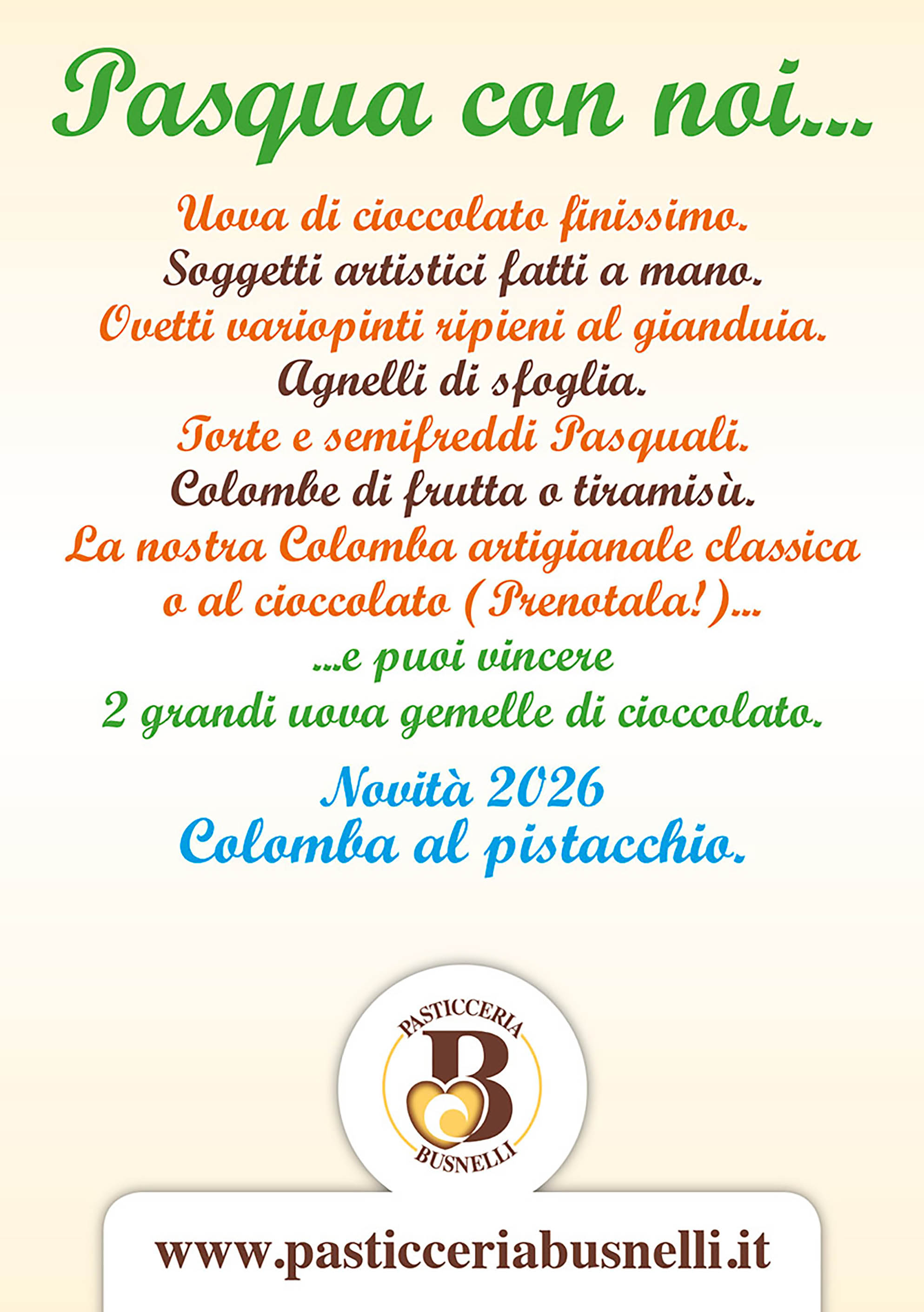 asqua 2026 Pasticceria Busnelli